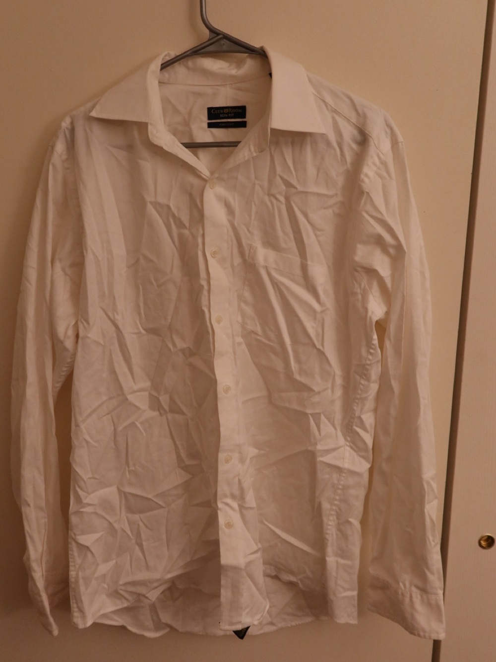 Classic White Men's Dress Shirt -